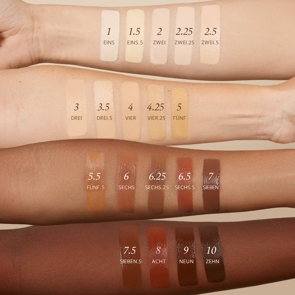 20 Blunder Cover shade arm swatches
